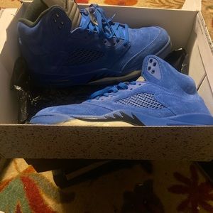 Jordan’s Men’s Blue and Black 11.5